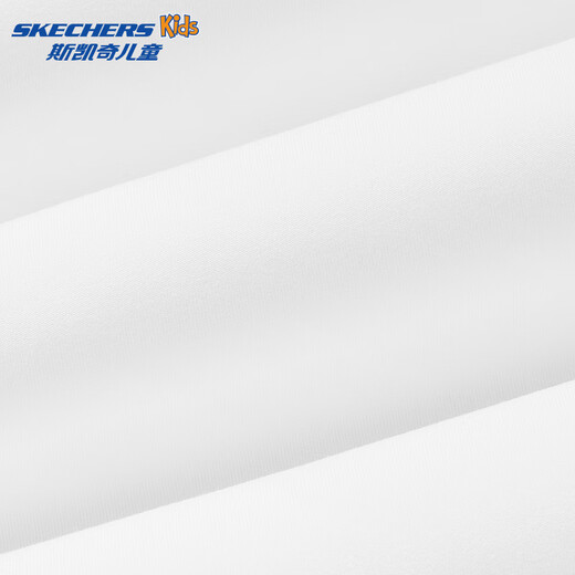 Skechers Skechers girls quick-drying casual sports long-sleeved splicing fashionable cute top P325G012 bright white/0019 130