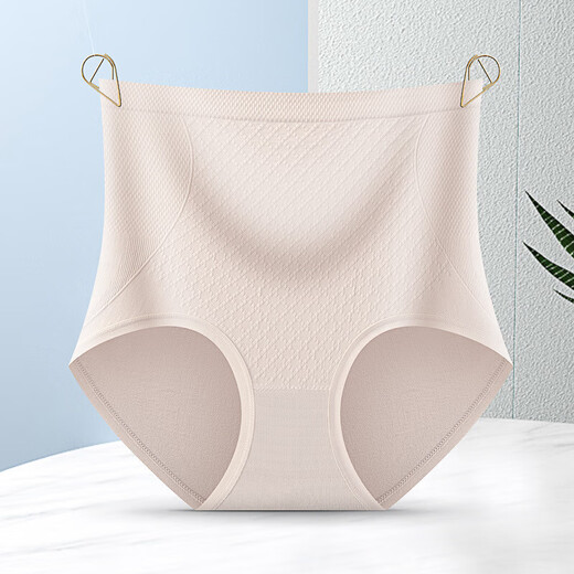 Women's underwear High waist belly-retracting hip-lifting underwear for women Antibacterial crotch-free pants Sexy girl's large-size underwear without marks High waist belly-retracting (upgraded high elasticity) 864# 1 single size (recommended: 80-140Jin [Jin equals 0.5 kg])-3D peach buttocks