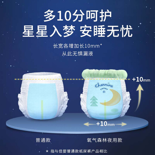 Jiaying Oxygen Forest Trial Pack Ultra-Thin Breathable Diapers Baby Diapers Pull-Up Pants Night Pull-Up Pants XXL Size Trial Pack 5 Pieces