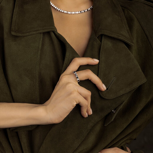 APM Monaco White Up and Down Ring Women's Ring Men's Ring Couple's Ring for Girlfriend White Size 50