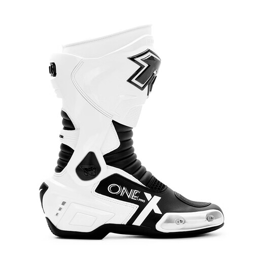 TR motorcycle riding boots anti-fall competitive racing shoes for men and women Tiger road rally track rider shoes for all seasons X-ONE white and black PRO 41