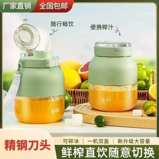 2025 New Portable Multifunctional Juicer Ice Cup Electric Large Capacity Fruit Cup Exclusive Model White