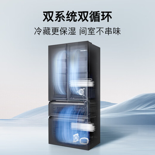 Bosch Lingqiao F8s 501L French-style multi-door refrigerator ultra-thin zero-embedded flat-embedded large-capacity dual-system frequency conversion odor-free freezer antibacterial KME50S97TI national subsidy