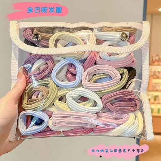 Hairband for girls 2025 new high-end hair rope for adults, hair tie, rubber band, high elasticity and durability, ponytail head rope hair accessories, dopamine mixed pack, five pack, colorful