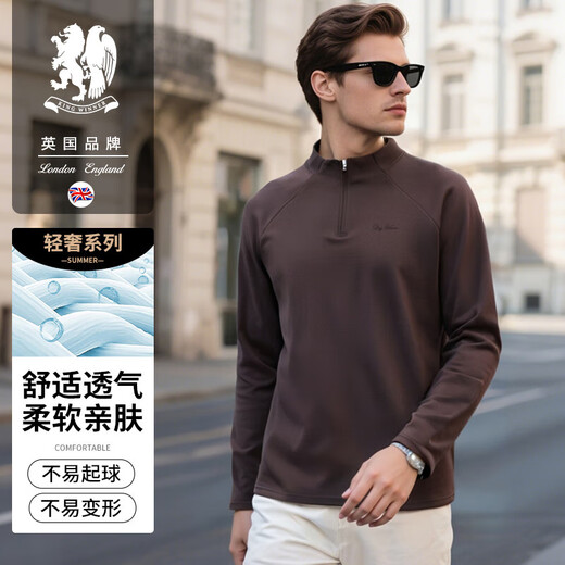 KING WINNER double-sided velvet half-zip outdoor base T-shirt 2025 autumn men's sports raglan sleeve cycling jersey long-sleeved top dark gray M