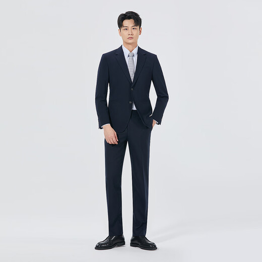 Lilang Shopping Mall Same Style Sheep Wool Suit Men's Business Men's Suit Autumn 2025 New Formal Dress Navy (25QXF195SA) 175A
