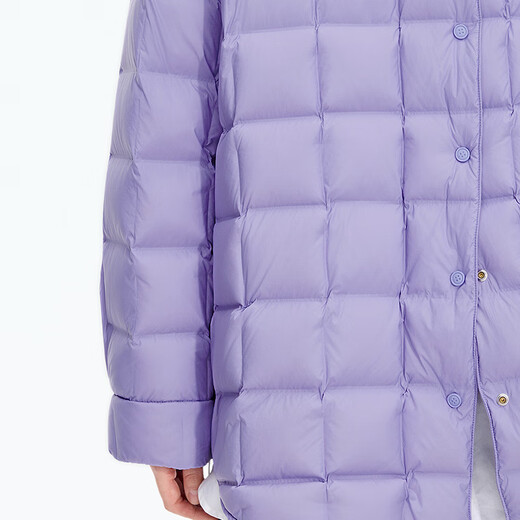 Jiangnan Buyi (JNBY) [Gleiches Modell im Einkaufszentrum] 25 Herbst Neues Produkt Thin Down Jacket Lose A-Typ Lapel Draw String 5p9C12240 520/Violet S