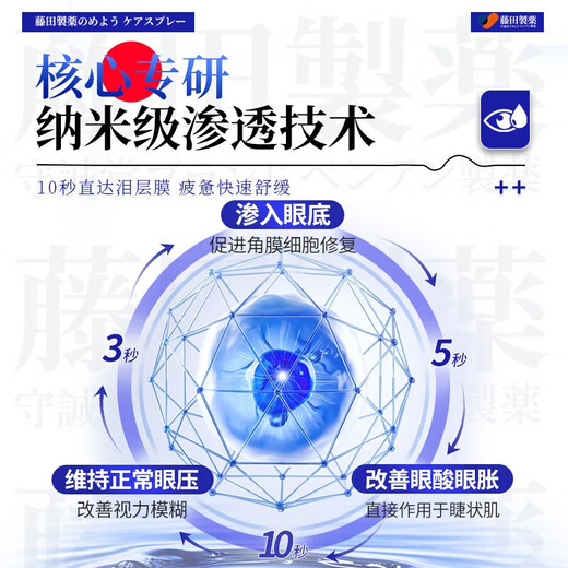 Fujita Pharmaceutical Japanese Lutein Eye Drops non-eye drops relieve eye fatigue, dry eyes, blurred vision, stay up late playing on mobile phone