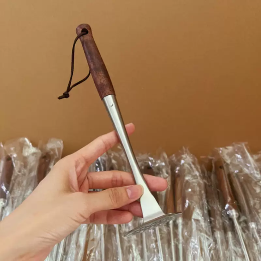 Yusenyi walnut mashing stainless steel pressing mud artifact potato masher 316 tool egg non-staple food pounding and rolling mud 316 steel potato press single package 316ml 316 steel potato press single package