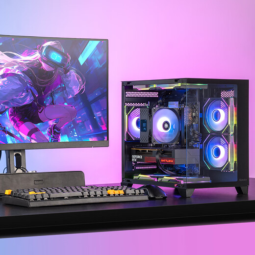 Colorful amd Ruilong r5 9600x/9500f rtx5070/5060ti/5050 graphics card sea view room desktop assembly computer host game e-sports flagship store diy complete machine eight R5 9600X+5070+500G+16G