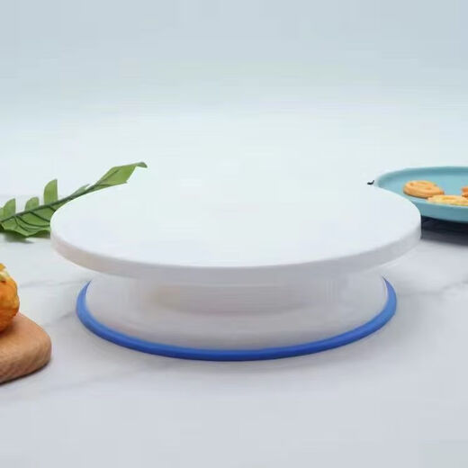 Ye Yu Cake Turntable Decorating Table Home Baking Tools Rotating Chassis Support Birthday Cake Making Set Single 11-inch Decorating Turntable (With Anti-Slip Strips)