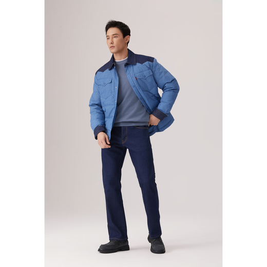 Levi's Levi's 25th Autumn and Winter New Men's American Retro Clean Fit557 Straight Jeans Dark Blue 31 (32)