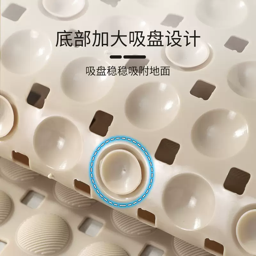 Yusenyi Bathroom Anti-slip Mat Shower Bathroom Bath Special Foot Mat Hotel Bathtub Waterproof Mat Toilet Anti-fall Floor Mat Twill Bubble Light Pink 36x70cm