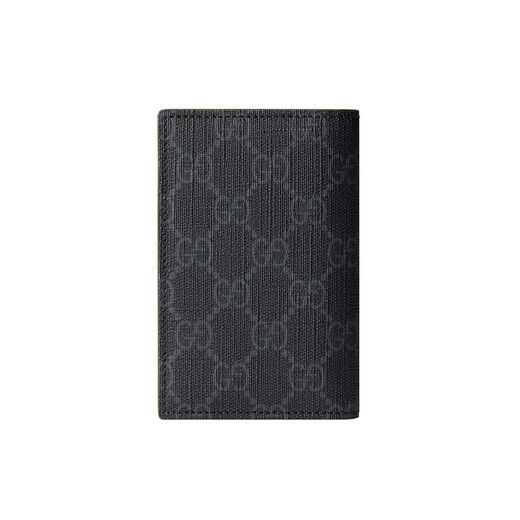 
Gucci (GUCCI) men's black GG canvas with leather GG logo multi-card card holder 768249FACQC1049 7.5x12 cm