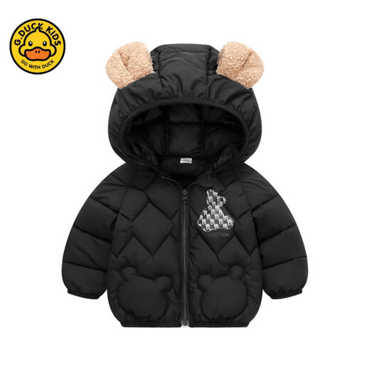 G.duck parent-child wear mother-daughter cotton coat bright red 120 recommended 100-110 cm