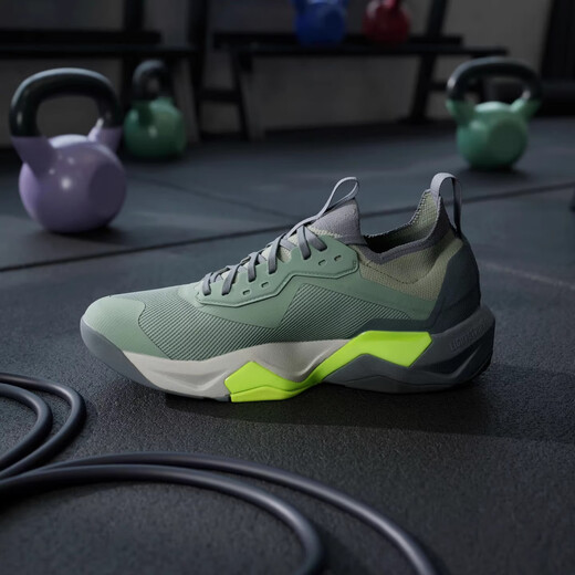 阿迪达斯 （adidas）男款RAPIDMOVE ADV 2 TRAINER M百搭减震透气轻便低帮运动篮球鞋 JH6167 绿色 44