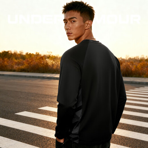 Under Armor sweatshirt men's autumn and winter round neck long-sleeved T-shirt top loose casual trendy sports running warm pullover