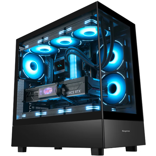 Colorful Ruilong R7 7800X3D RTX5060Ti RTX5070 assembled computer complete machine DIY Delta game console live broadcast design desktop e-sports console configuration six 7800X3D RTX5070 Vulcan console