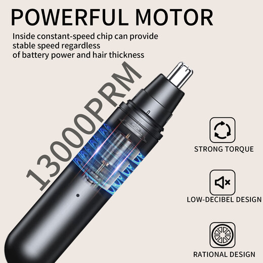 Manual scissors nose hair trimmer