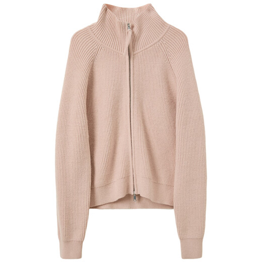 Sancai 2025 winter new style, anti-pilling, lapel raglan sleeve cardigan, loose knitted sweater, casual and simple M, light pink S 155/80A