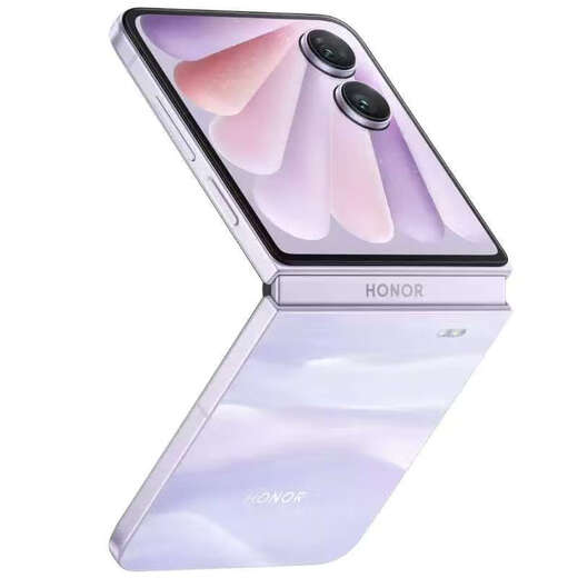 HONORMagicVFlip2 large selfie phone new product folding phone large external screen dual screen mobile phone Dawn Purple 5G full network 12GB+256GB official standard nationwide warranty