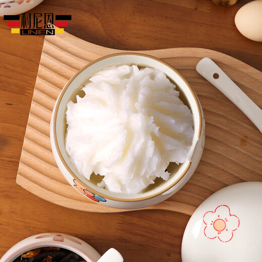 High temperature resistant lard jar ceramic kitchen seasoning bottle household salt jar oil spicy jar large capacity hand-painted lard jar small colorful flower 600ml