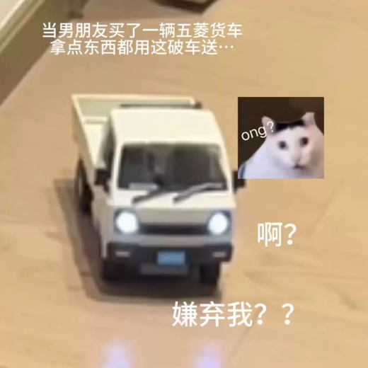 Luluo Wuling truck remote control car small truck model controlled drift car children's electric toys Children's Day gift White 116 remote control micro card drift small truck with 3 sets of rechargeable batteries + charger