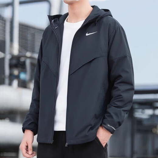 Nike (NIKE) official jacket men's new winter outdoor mountaineering casual sportswear windproof comfortable hooded windbreaker jacket FB7541-010 XL