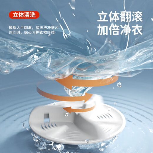 Xiaomi Guoba Trendy Life Appliances Mini Underwear Folding Washing Machine All-in-one Washing and Stripping Special Sock Washing Small Upgraded Sakura Powder 10L Blue Light Sterilization + Three Levels