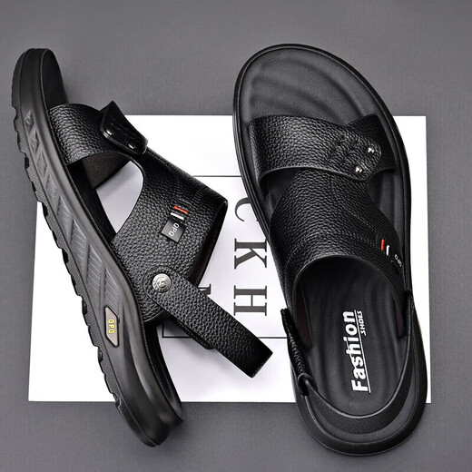 [Venta directa en la fábrica] Sandalias Verano para hombres Nuevos sandalias de desgaste de cuero genuino de cuero genuino