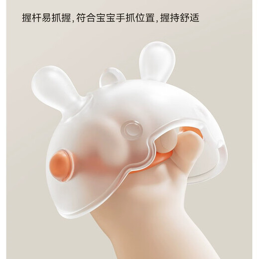 Ying's YEEHOO Teething Stick for Baby Teething Sticks Mushroom Teething Pacifier for small-month-old babies to prevent hand-eating and oral cravings 99% of people choose | 24 hours fast delivery Hand-held small helmet Transparent yellow 1 piece storage