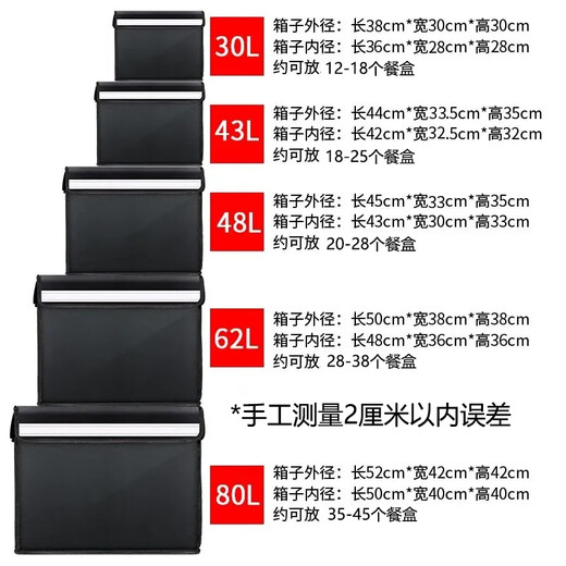 Furmantu Jingcang Flash Delivery Takeaway Box Food Insulation Box Electric Vehicle Meal Delivery Box 30L Outdoor Camping Picnic Cold and Hot Insulation Delivery Box