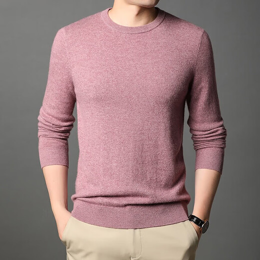 NOSSKISS Brand Pure Cashmere Cashmere Sweater para hombres New New Sweater Camiseta de punto sólido de color sólido Camisa de base de tejido Men.
