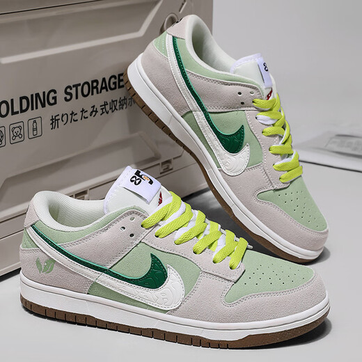 AJ New Herrenschuhe Dunk Low Top Autumn Sports Schuhe Casual Board Schuhe Studenten Männer und Frauen Fashion Schuhe Trendy Paare 1699 All White 36