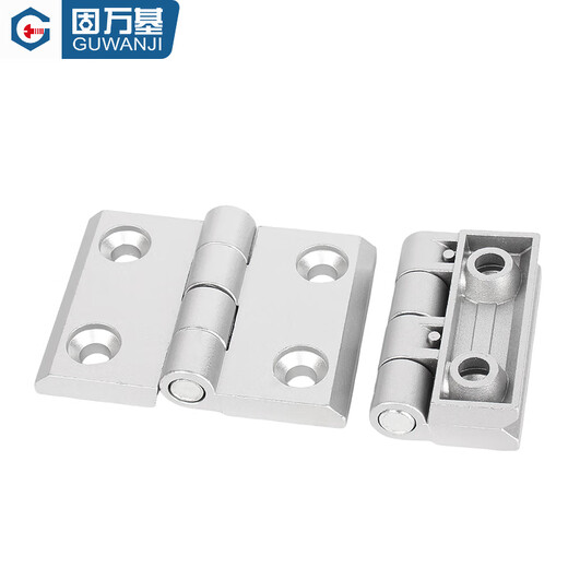 Guwanji Bisagra de perfil de aluminio Aleación de zinc Tipo 30/3040/40/45 Bisagra de metal Caja de distribución silenciosa Puerta de gabinete Marco de ventana Eje redondo 3030 D (1 pieza)