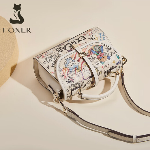 Sac pour femmes Golden Fox (Foxer) Bag féminin de grande capacité Graffiti Sac à bandoulière sac à main sac à main