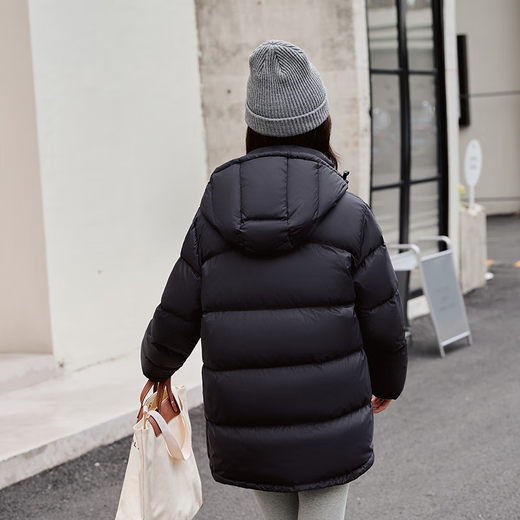 New style 90 goose down jacket short down jacket for women couple warm outdoor windproof waterproof thickened fashion ginger S