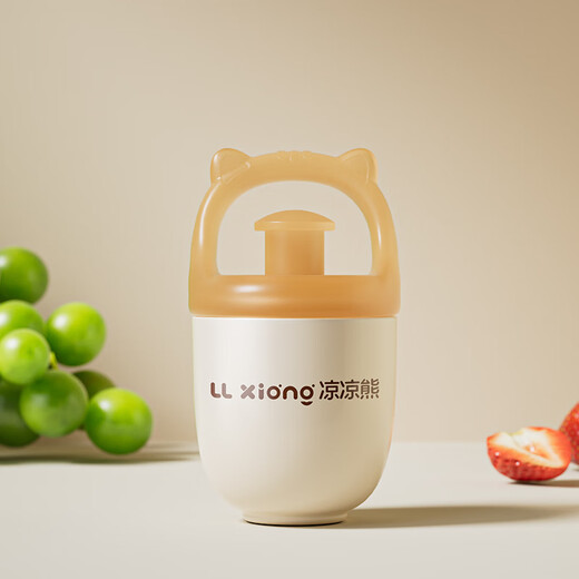 Liangliang Bear Bite Fruit Fruit and Vegetable Bite Bag for babies over 6 months old, fruit and vegetable bite bag, Bite Bite (non-teeth-chickening-soft silicone propeller) 1 pack