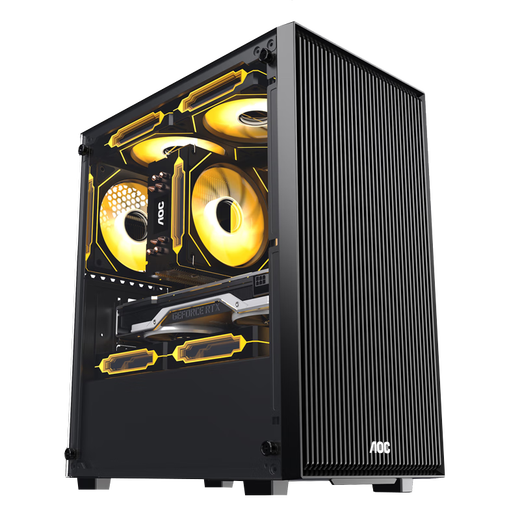 Navigator/AOC i5 9400F/11400F/RTX3060/4050 game e-sports office design chicken desktop computer host DIY assembly computer complete set computer host + monitor set of two i5 9400F丨16G丨4G e-sports independent display