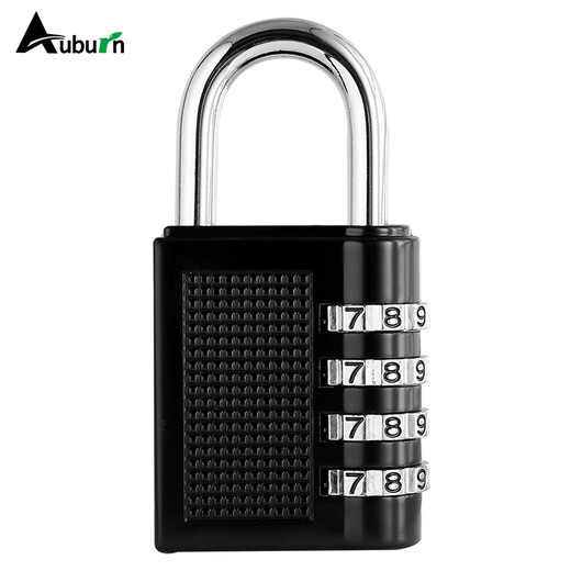 AUBURN large password lock padlock indoor and outdoor door lock password padlock warehouse door lock metal lock 304A black