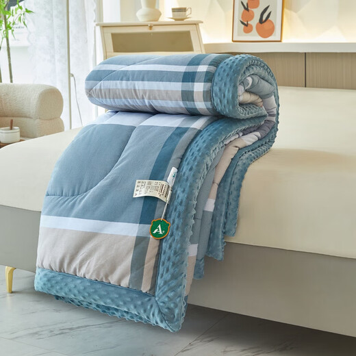 New 100% cotton beanie quilt machine washable spring and autumn quilt winter quilt summer quilt air-conditioned quilt double dormitory quilt core own style comfortable and soft 180x220cm5Jin Jin equals 0.5kg spring and autumn quilt