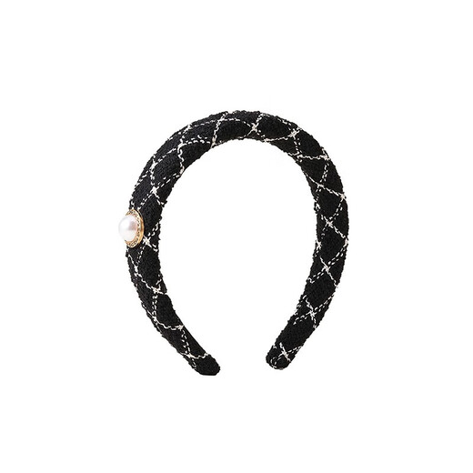 AJIDOU Ajidou headband for women with high skull, simple and casual, does not hurt the hair, small fragrant style headband, birthday gift, elegant little fragrant style 1 piece