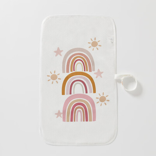 Baby diaper pad, newborn baby diaper changing pad, washable, waterproof, compact, portable, for kindergarten use, gray elephant (rectangular diaper pad) 60*35