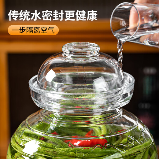 PINYU kimchi jar household glass pickle jar sauerkraut jar large old-fashioned food sealed Sichuan pickle jar