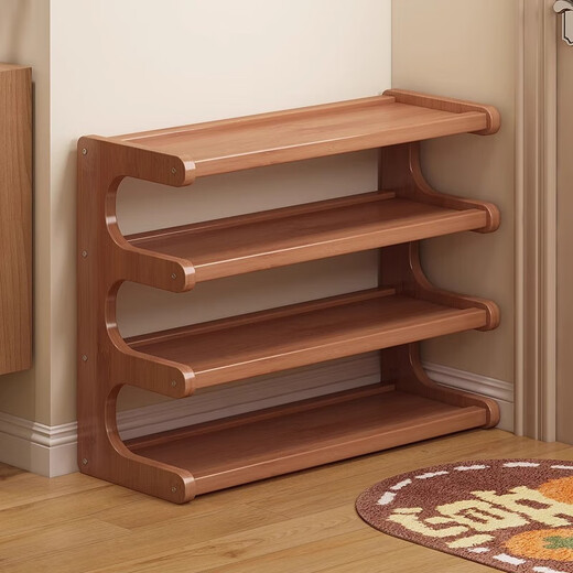 Wang Xingheyue door shoe rack household multi-layer simple small shoe storage rack integrated wall-mounted vertical shoe cabinet multi-layer slipper rack 4 layers 70cm reinforced extra thick about 12 pairs of shoes