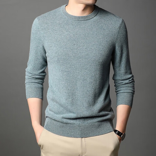 NOSSKISS Brand Pure Cashmere Cashmere Sweater para hombres New New Sweater Camiseta de punto sólido de color sólido Camisa de base de tejido Men.