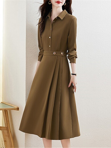 TJQ ​​Luxury High-End-Marke Strickkleid für Frauen 2025 Herbstes Temperament Temperament Taille-Hugging und Slimming Pendler Goddess Style Rock rote M [Vorgeschlagen 105jin [Jin entspricht 0,5 kg]]