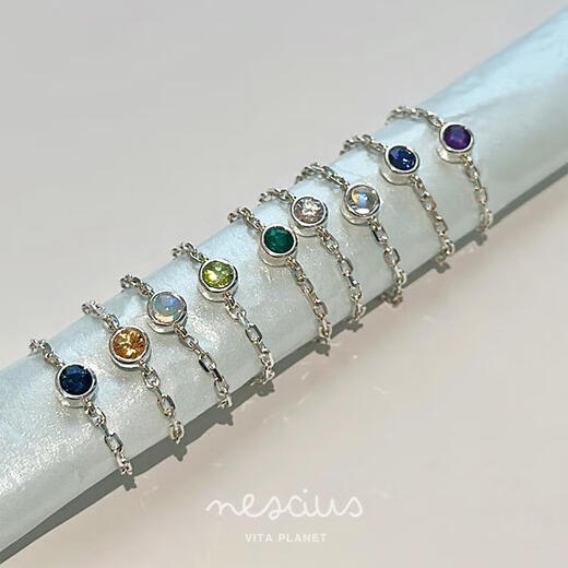 VitaPlanet Buyer Store Birthstone Ring 925 Sterling Silver Birthday Month Color Drawstring Ring December Tanzanite