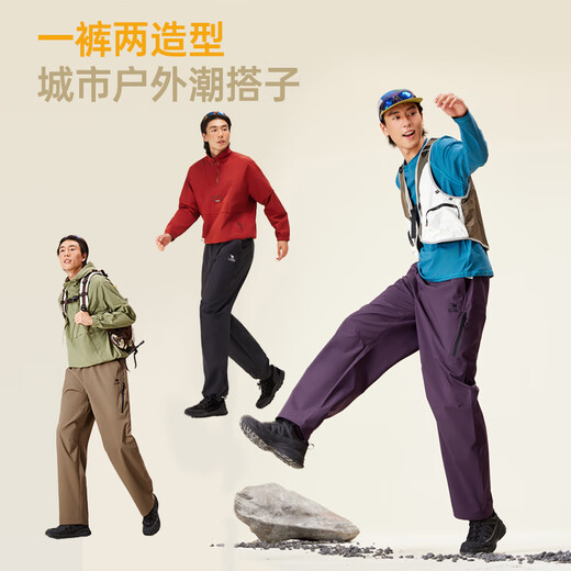 Camel (CAMEL) casual pants for men, autumn and winter new style 2025 outdoor water-repellent loose casual assault trousers for men M15CA76042