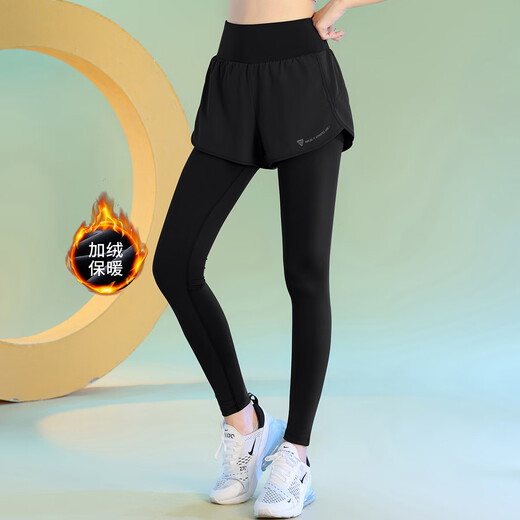 Best Velvet Pilates Yoga Pants Women's Autumn and Winter Plus Velvet Pants Outdoor Morning Running Outerwear Thickened Warm Tights Training Fitness Pants